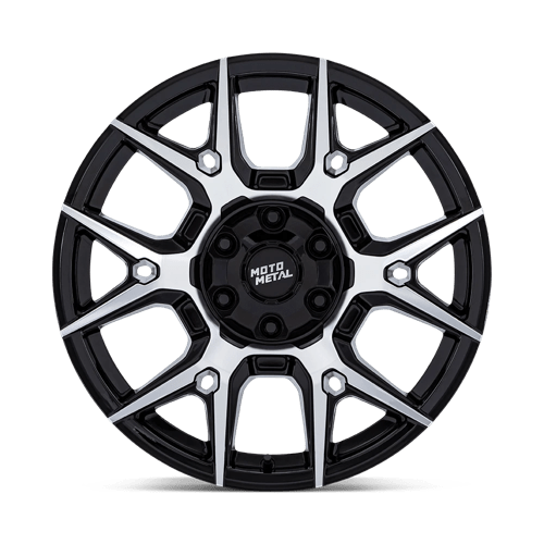 Moto Metal | MO813 MASON | 20.0x9.00 | 6X135/6X139.7 | 10 | GLOSS BLACK W/ MACHINED FACE