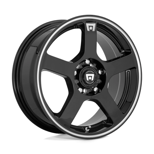 Motegi | MR116 FS5 | 17.0x7.00 | 5X108/5X114.3 | 40 | GLOSS BLACK W/ MACHINED FLANGE