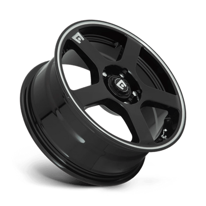Motegi | MR116 FS5 | 18.0x8.00 | 5X108/5X114.3 | 45 | GLOSS BLACK W/ MACHINED FLANGE