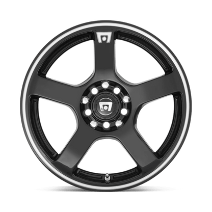 Motegi | MR116 FS5 | 16.0x7.00 | 5X108/5X114.3 | 40 | GLOSS BLACK W/ MACHINED FLANGE