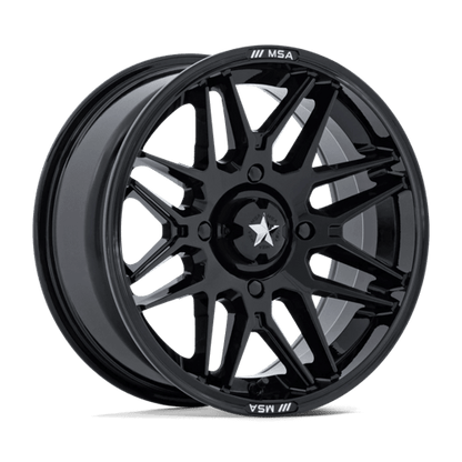 MSA Offroad Wheels | M52 RADAR UTV | 15.0x7.00 | 4X110 | 10 | GLOSS BLACK
