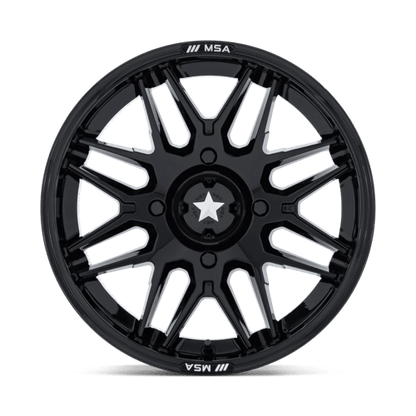 MSA Offroad Wheels | M52 RADAR UTV | 14.0x7.00 | 4X137 | -47 | GLOSS BLACK