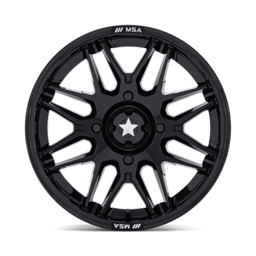 MSA Offroad Wheels | M52 RADAR UTV | 15.0x7.00 | 4X110 | 10 | GLOSS BLACK