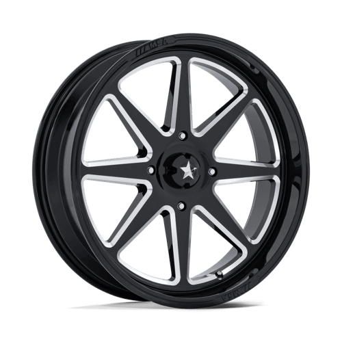 MSA Offroad Wheels | M54 SPARK UTV | 22.0x7.00 | 4X156 | 0 | GLOSS BLACK MILLED