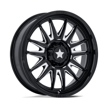 MSA Offroad Wheels | M55 COMMANDER UTV | 22.0x7.00 | 5X114.3 | 0 | GLOSS BLACK MILLED
