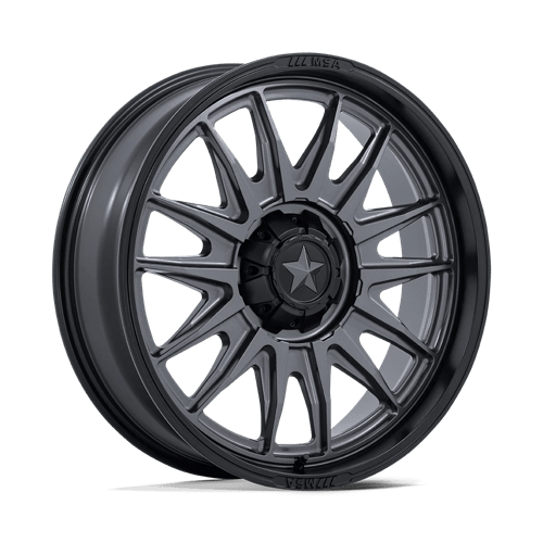 MSA Offroad Wheels | M55 COMMANDER UTV | 18.0x7.00 | 4X137/4X156 | 10 | MATTE GUNMETAL W/ M-BLK LIP