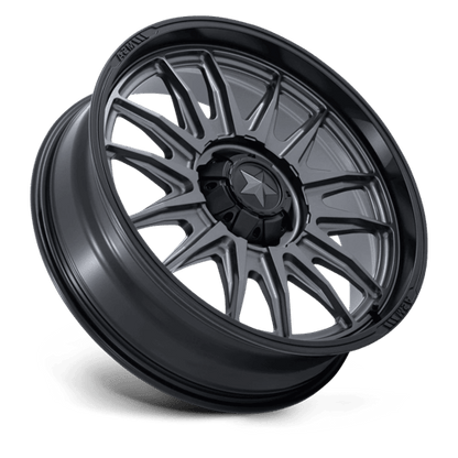MSA Offroad Wheels | M55 COMMANDER UTV | 18.0x7.00 | 6X139.7 | 10 | MATTE GUNMETAL W/ M-BLK LIP