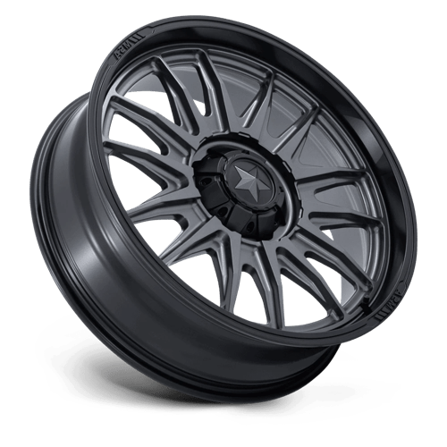 MSA Offroad Wheels | M55 COMMANDER UTV | 18.0x7.00 | 4X137/4X156 | 10 | MATTE GUNMETAL W/ M-BLK LIP