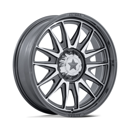 MSA Offroad Wheels | M55 COMMANDER UTV | 18.0x7.00 | 6X139.7 | 10 | PLATINUM W/ MACHINED FACE