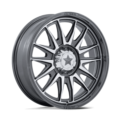 MSA Offroad Wheels | M55 COMMANDER UTV | 18.0x7.00 | 5X114.3 | 10 | PLATINUM W/ MACHINED FACE