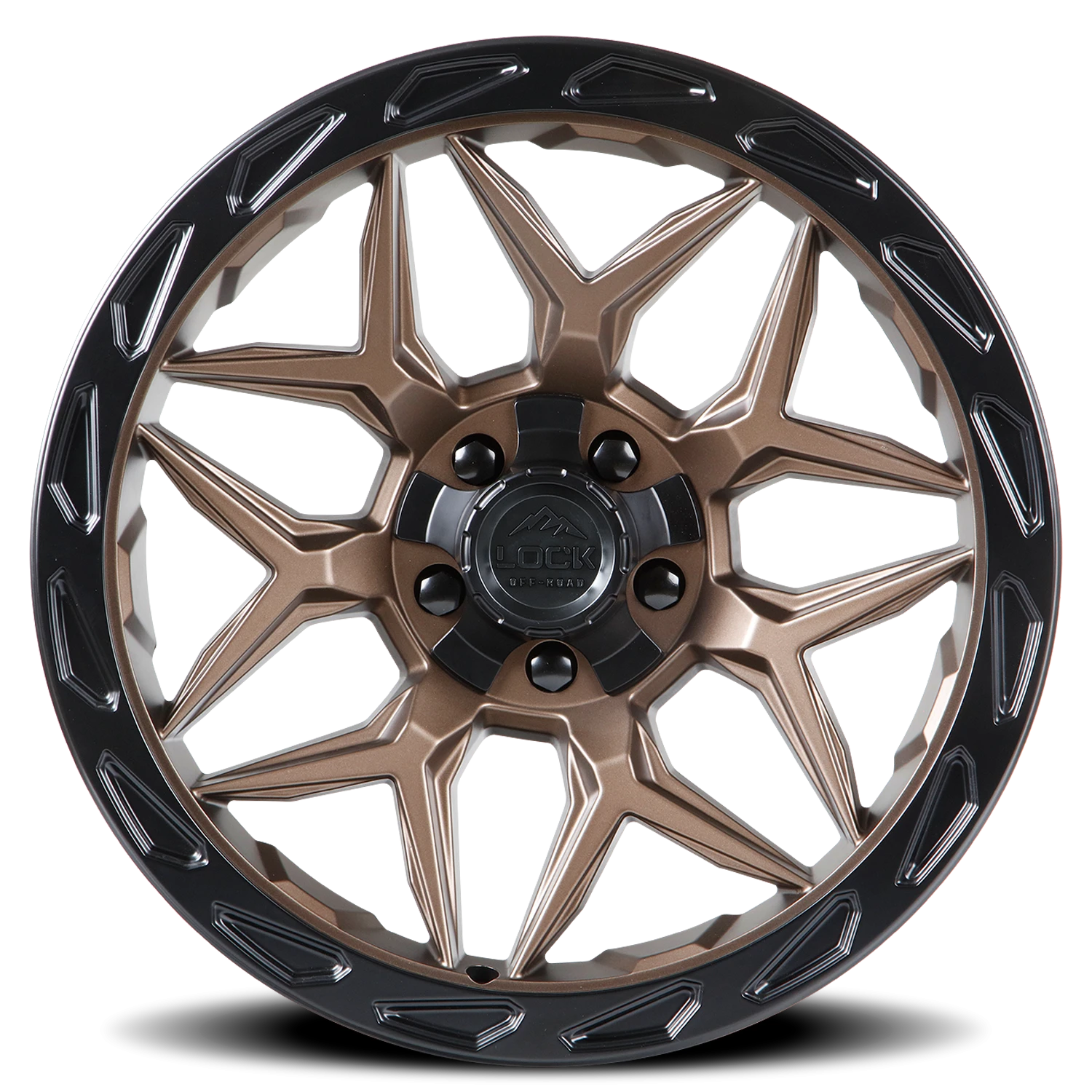 MATRIX | 20X10 | 5X127/5X139.7 | -18 | MATTE BRONZE W MATTE BLACK RING | MATRIX-2121MRMBR - Image 3