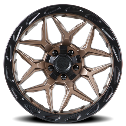MATRIX | 22X10 | 8X165.1/8X170 | -18 | MATTE BRONZE W MATTE BLACK RING | MATRIX-221082MRMBR - Image 3