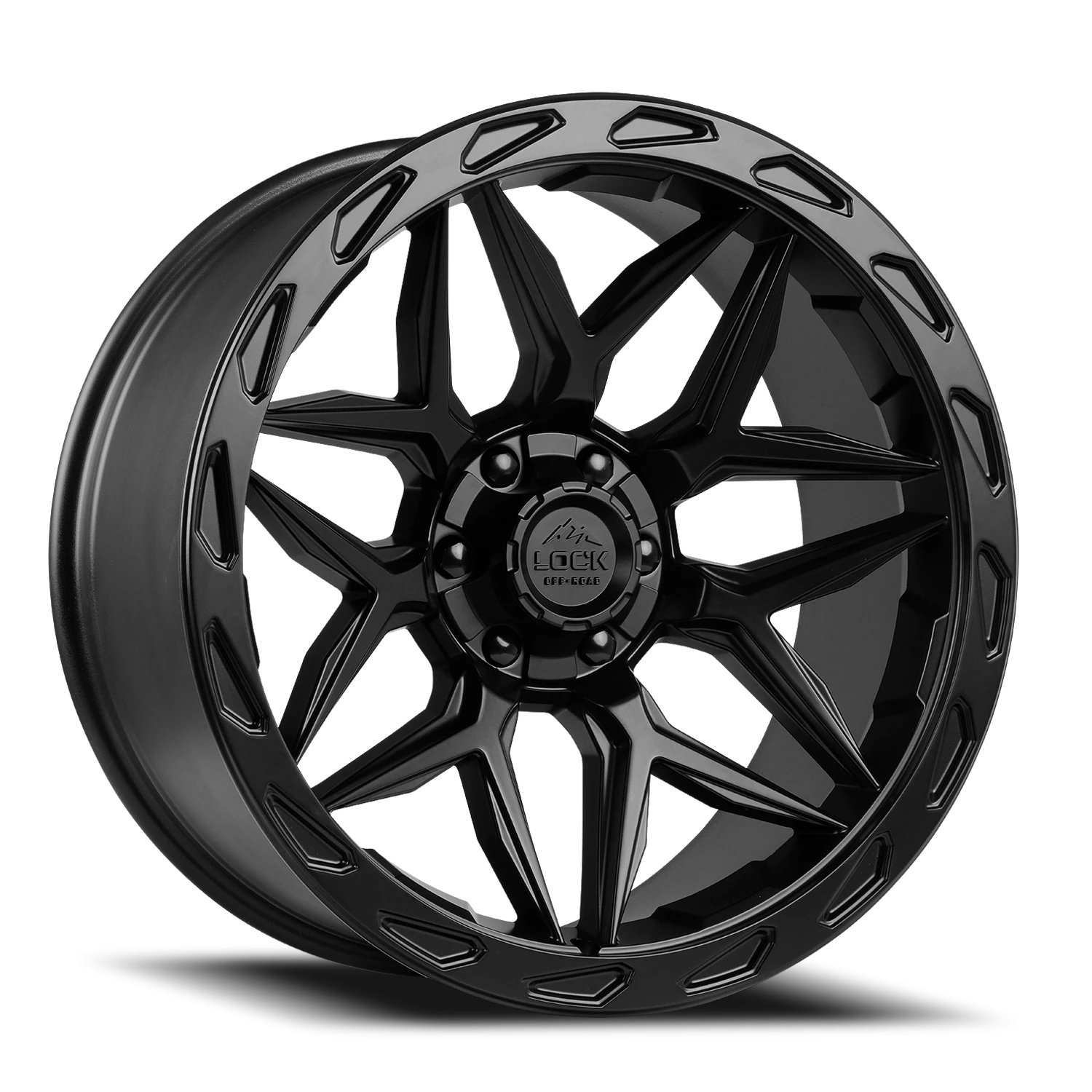 MATRIX | 22X10 | 6X135/6X139.7 | -18 | MATTE BLACK W MATTE BLACK RING | MATRIX-221036MB