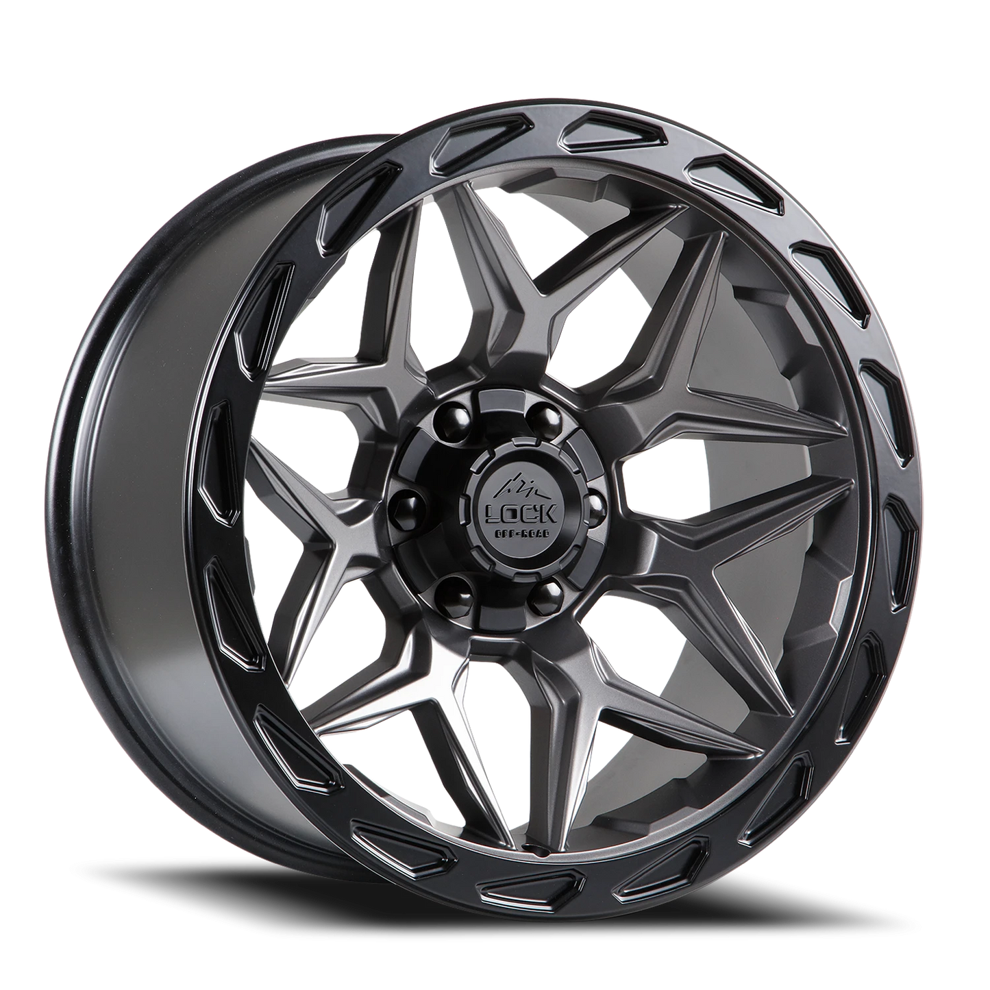 MATRIX | 20X9 | 6X135/6X139.7 | +0 | MATTE GREY W MATTE BLACK RING | MATRIX-2936MGMBR