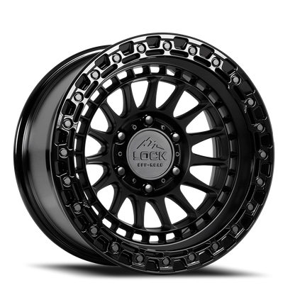 MOJAVE | 17X9 | 6X135 | -12 | MATTE BLACK W GLOSS BLACK RING | MOJAVE-7963GB12N
