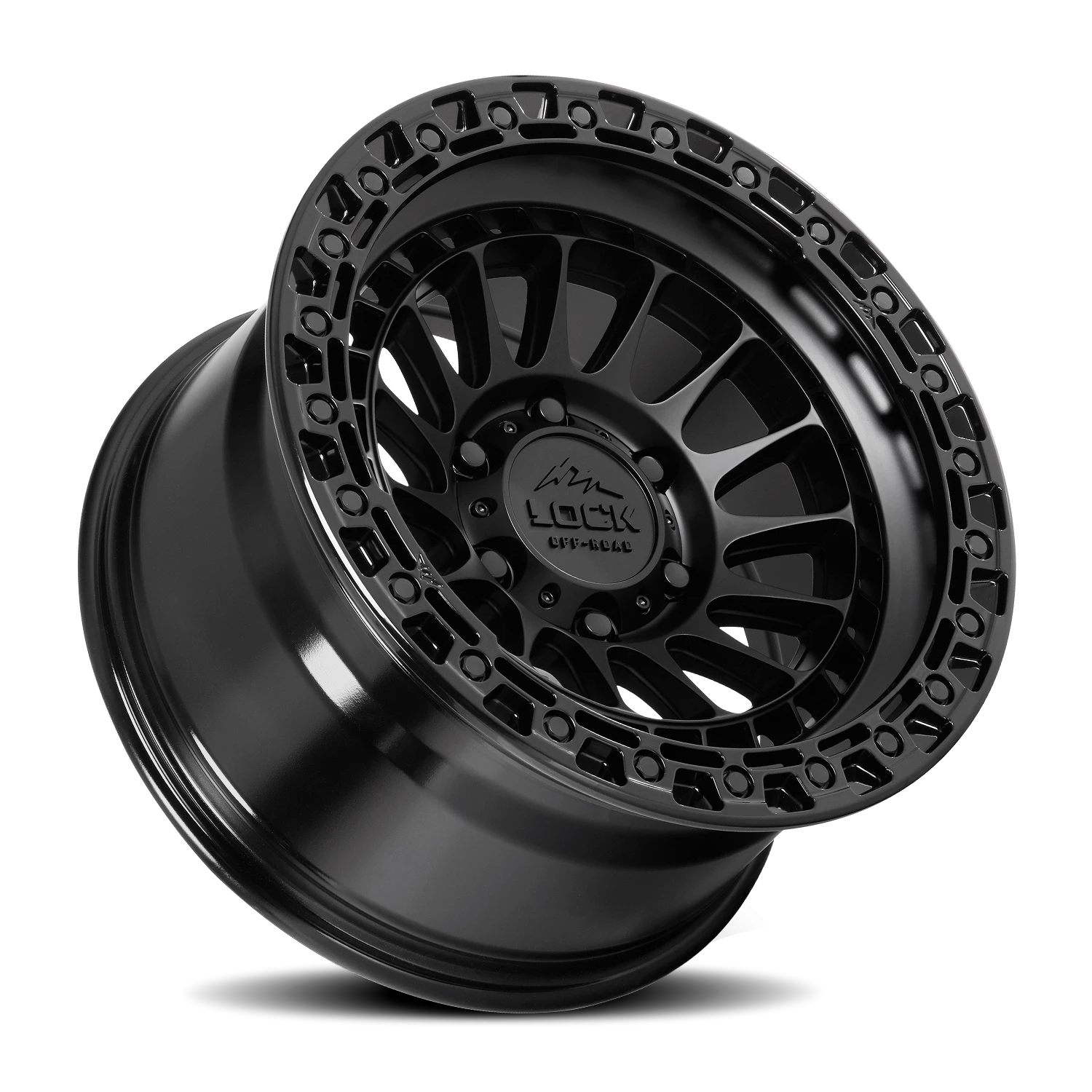 MOJAVE | 17X9 | 6X135 | -12 | MATTE BLACK W GLOSS BLACK RING | MOJAVE-7963GB12N - Image 2