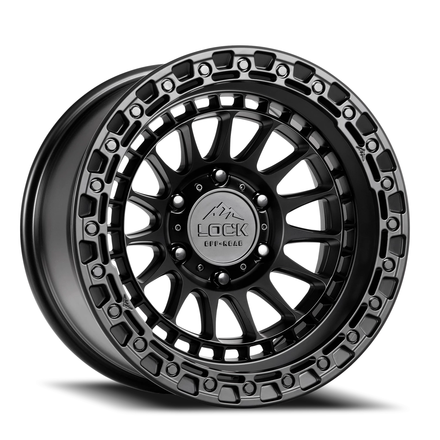 MOJAVE | 17X8.5 | 5X127 | +25 | MATTE BLACK W MATTE BLACK RING | MOJAVE-78557MB