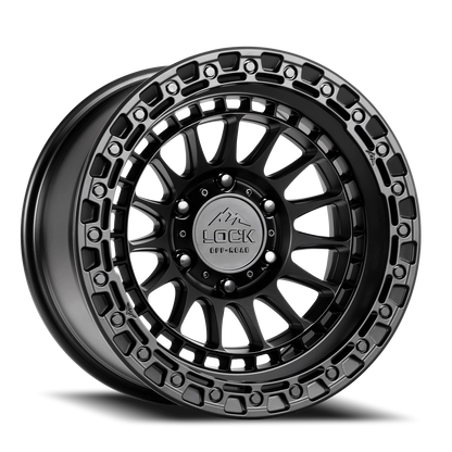 MOJAVE | 17X9 | 8X170 | -12 | MATTE BLACK W MATTE BLACK RING | MOJAVE-7987MB12N