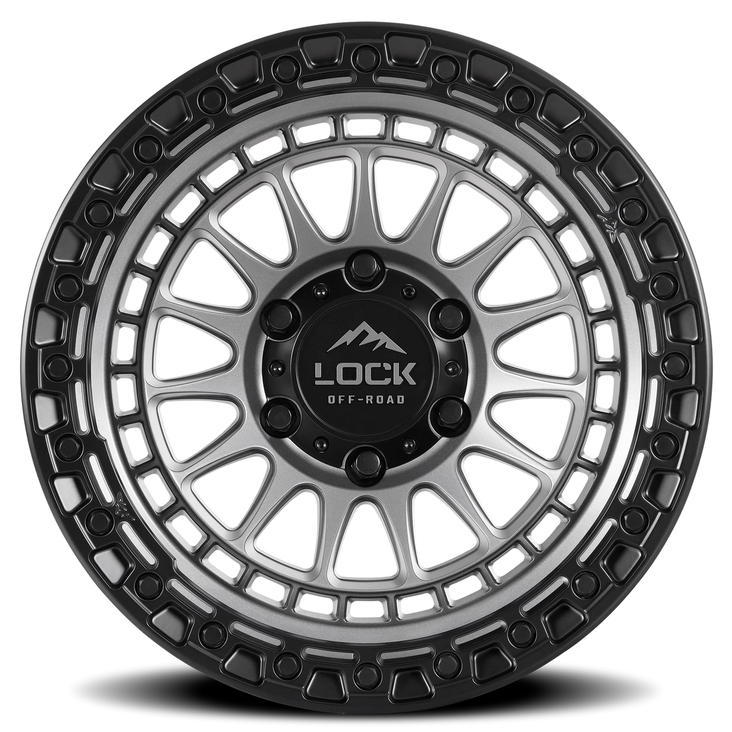 MOJAVE | 17X9 | 8X180 | +1 | MATTE GREY W MATTE BLACK RING | MOJAVE-7988MGMBR - Image 3