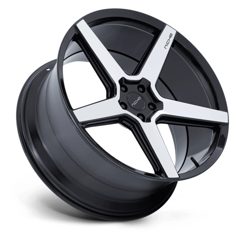 Niche 1PC | NC283 MODENA | 20.0x10.50 | 5X112 | 38 | GLOSS BLACK W/ MACHINED FACE