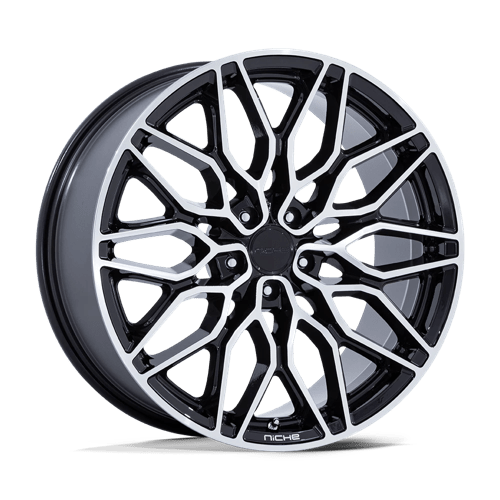 Niche 1PC | NC277 CALABRIA 5 | 22.0x10.50 | 5X120 | 38 | GLOSS BLACK MACHINED