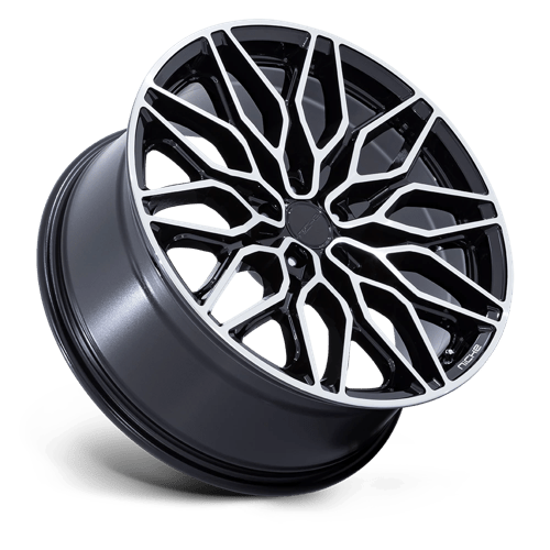 Niche 1PC | NC277 CALABRIA 5 | 22.0x10.50 | 5X120 | 38 | GLOSS BLACK MACHINED