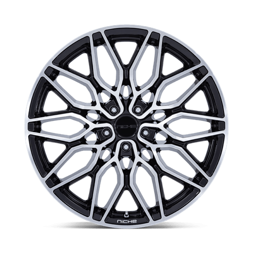 Niche 1PC | NC277 CALABRIA 5 | 20.0x9.00 | 5X112 | 20 | GLOSS BLACK MACHINED