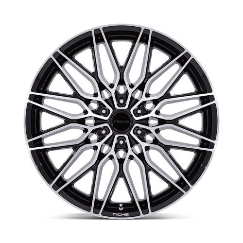 Niche 1PC | NC278 CALABRIA 6 | 22.0x9.50 | 6X139.7 | 19 | GLOSS BLACK W/ MACHINED