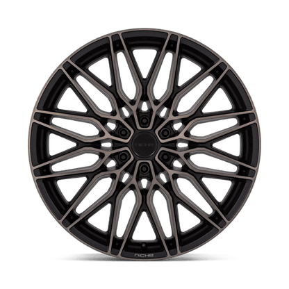 Niche 1PC | NC278 CALABRIA 6 | 22.0x9.50 | 6X135 | 30 | MATTE BLACK MACHINED DARK TINT