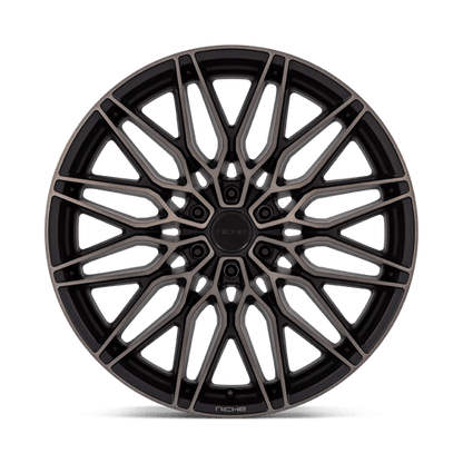 Niche 1PC | NC278 CALABRIA 6 | 22.0x9.50 | 6X139.7 | 19 | MATTE BLACK MACHINED DARK TINT