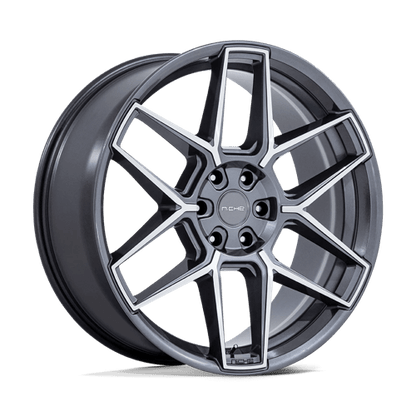 Niche 1PC | NC281 RISE | 20.0x9.00 | 5X112 | 15 | ANTHRACITE W/ MACHINED FACE