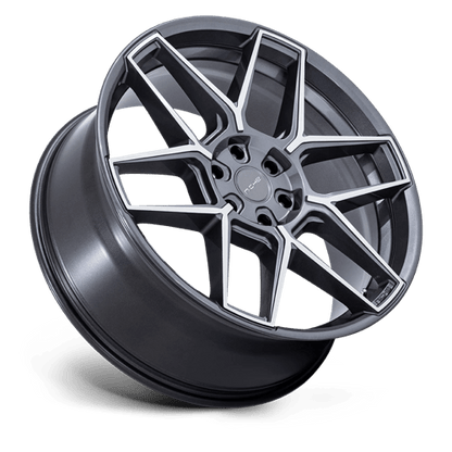 Niche 1PC | NC281 RISE | 24.0x10.00 | 6X135 | 30 | ANTHRACITE W/ MACHINED FACE