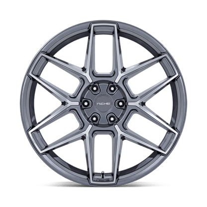 Niche 1PC | NC281 RISE | 22.0x10.50 | 5X115 | 18 | ANTHRACITE W/ MACHINED FACE