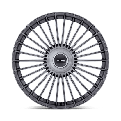 Niche 1PC | NC282 SERENE | 22.0x9.00 | 5X108/5X114.3 | 38 | GLOSS TITANIUM BRUSHED