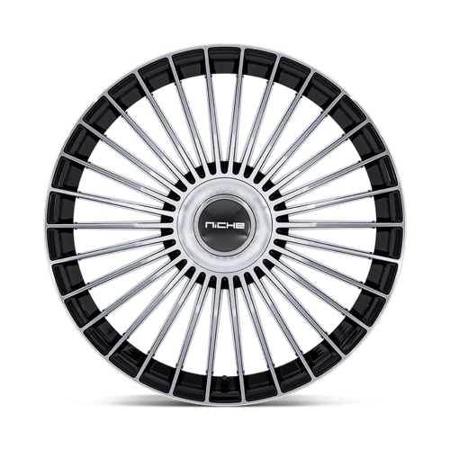 Niche 1PC | NC282 SERENE | 22.0x10.50 | 5X108/5X114.3 | 45 | GLOSS BLACK W/ MACHINED FACE