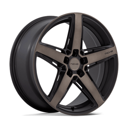 Niche 1PC | M271 TERAMO | 20.0x9.00 | 5X114.3 | 25 | MATTE BLACK W DOUBLE DARK TINT