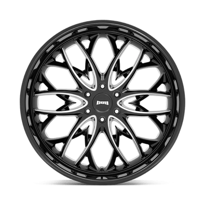 DUB 1PC | S263 OG | 24.0x10.00 | 6X135 | 30 | GLOSS BLACK MILLED