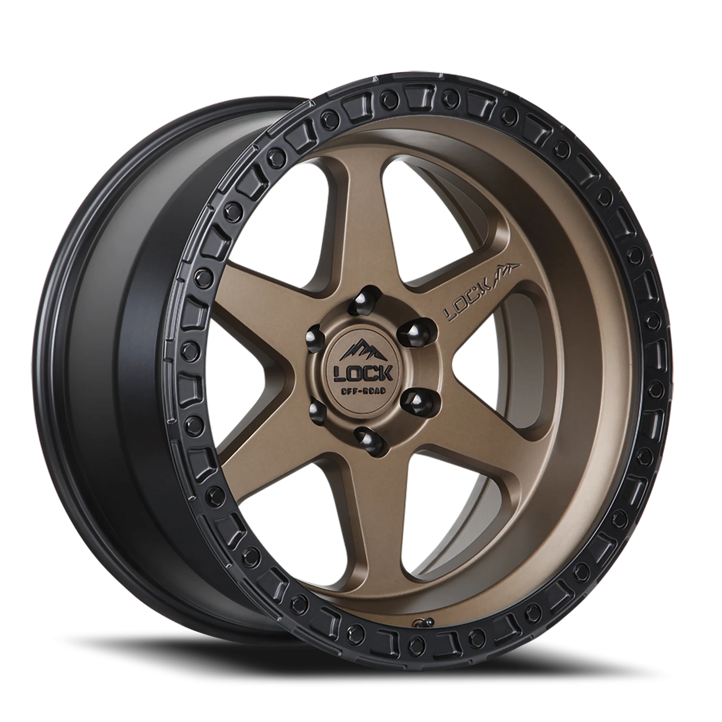 OLYMPUS | 20X10 | 6X139.7 | -24 | MATTE DESERT BRONZE W MATTE BLACK RING | OLYMPUS-2169MRMBR