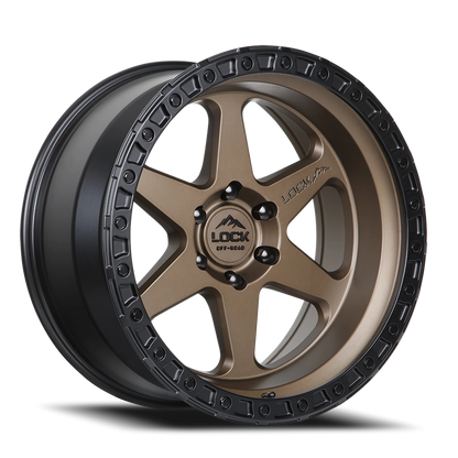 OLYMPUS | 20X10 | 6X139.7 | -24 | MATTE DESERT BRONZE W MATTE BLACK RING | OLYMPUS-2169MRMBR