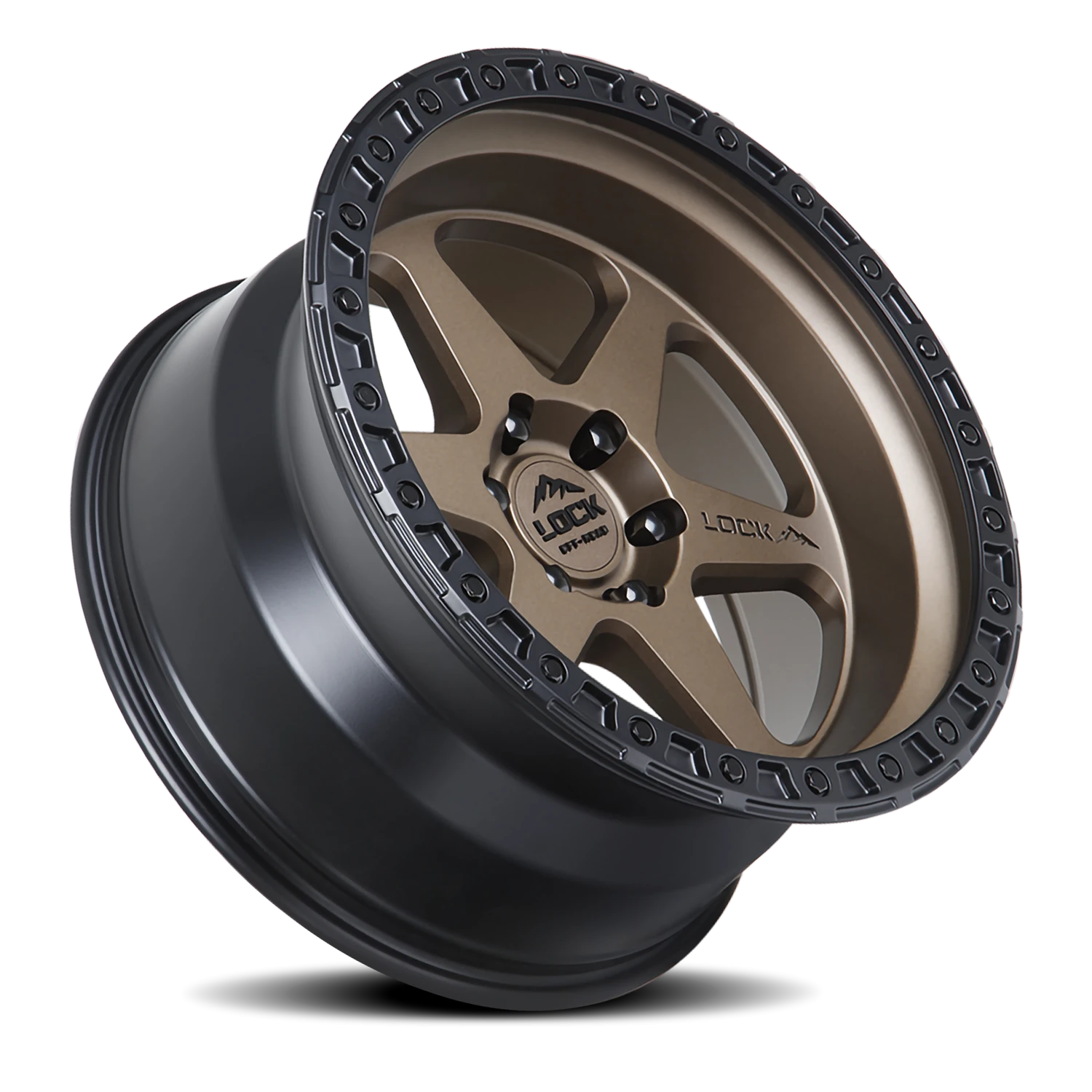 OLYMPUS | 20X10 | 6X139.7 | -24 | MATTE DESERT BRONZE W MATTE BLACK RING | OLYMPUS-2169MRMBR - Image 2