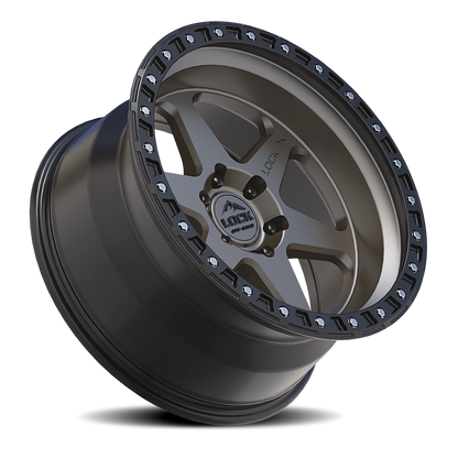OLYMPUS | 17X9 | 6X139.7 | -35 | MATTE GREY W MATTE BLACK RING | OLYMPUS-7969MGMBR - Image 2