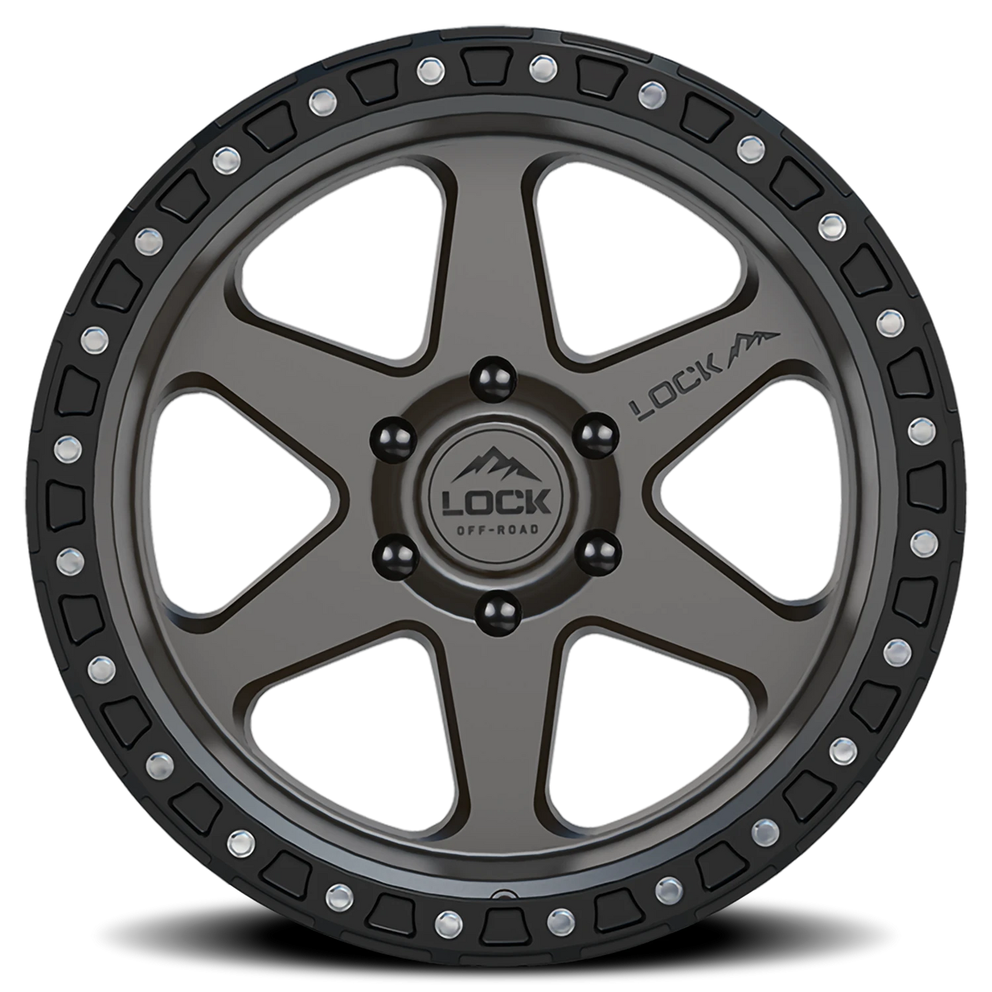 OLYMPUS | 18X9 | 6X139.7 | -12 | MATTE GREY W MATTE BLACK RING | OLYMPUS-8969MGMBR - Image 3