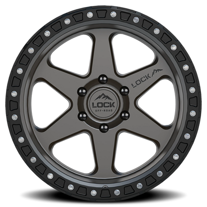 OLYMPUS | 18X9 | 6X139.7 | -12 | MATTE GREY W MATTE BLACK RING | OLYMPUS-8969MGMBR - Image 3