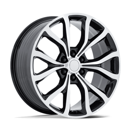 Performance Replicas | PR230 | 22.0x9.50 | 6X135 | 44 | GLOSS BLACK W/ MACHINED FACE