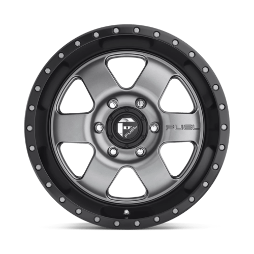 Fuel 1PC | D619 PODIUM | 17.0x9.00 | 5X139.7 | 1 | MATTE GUNMETAL BLACK BEAD RING