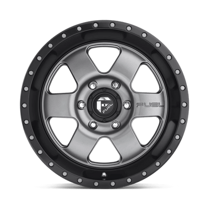 Fuel 1PC | D619 PODIUM | 17.0x9.00 | 5X139.7 | 1 | MATTE GUNMETAL BLACK BEAD RING