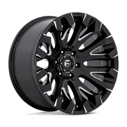 Fuel 1PC | D828 QUAKE | 20.0x10.00 | 5X127 | -18 | GLOSS BLACK MILLED