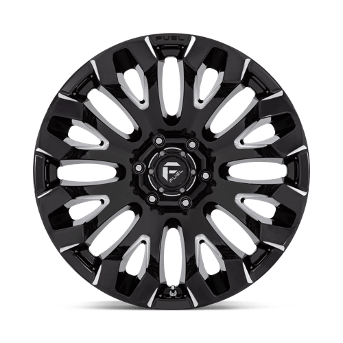 Fuel 1PC | D828 QUAKE | 20.0x10.00 | 5X127 | -18 | GLOSS BLACK MILLED