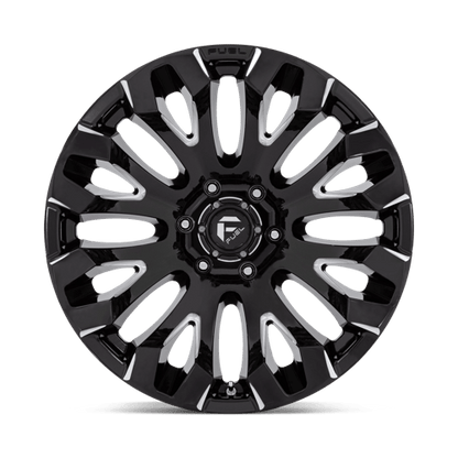 Fuel 1PC | D828 QUAKE | 20.0x10.00 | 5X127 | -18 | GLOSS BLACK MILLED