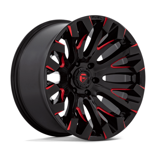 Fuel 1PC | D829 QUAKE | 18.0x9.00 | 5X127 | 1 | GLOSS BLACK MILLED RED TINT